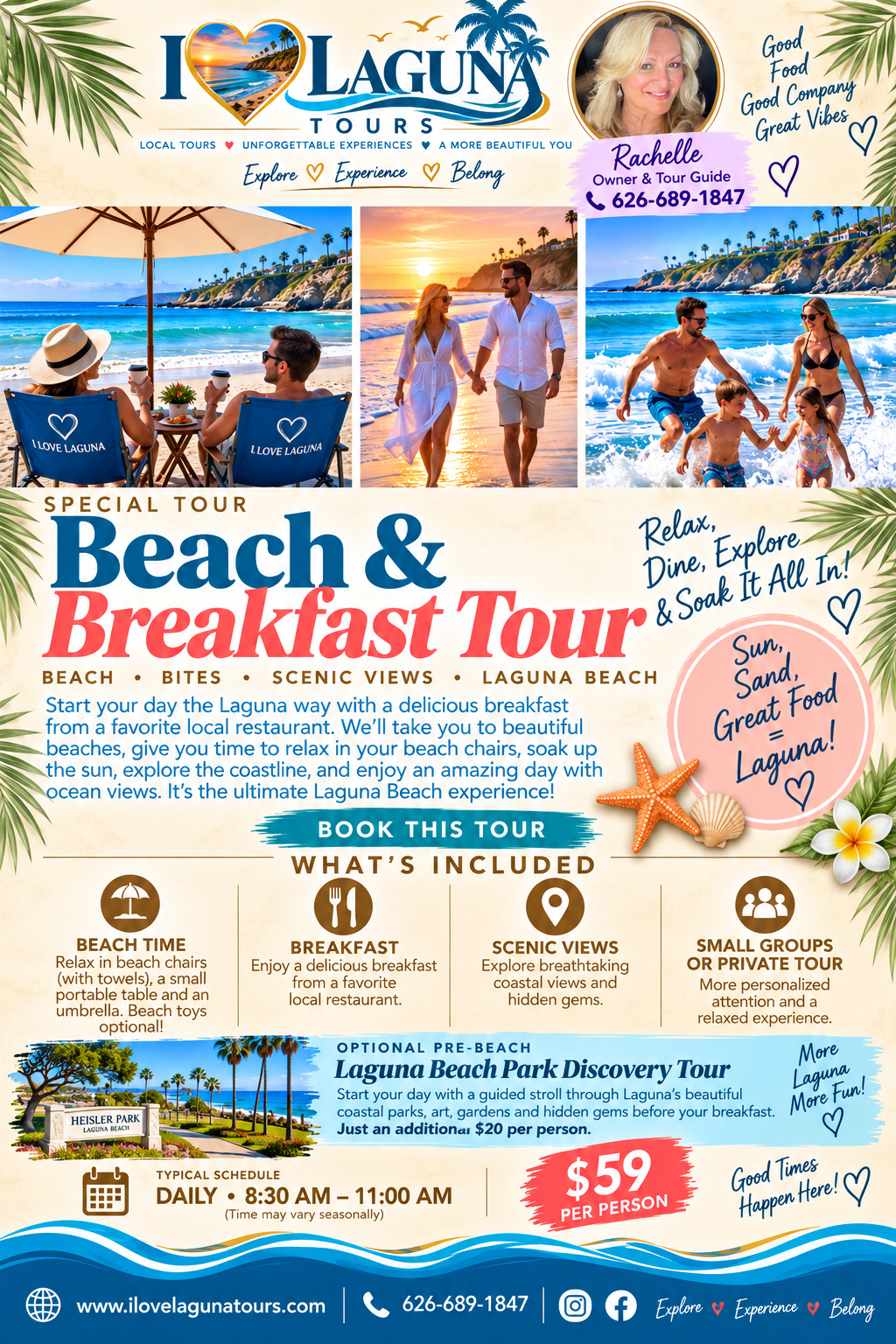 Beach and Breakfast Tour details
