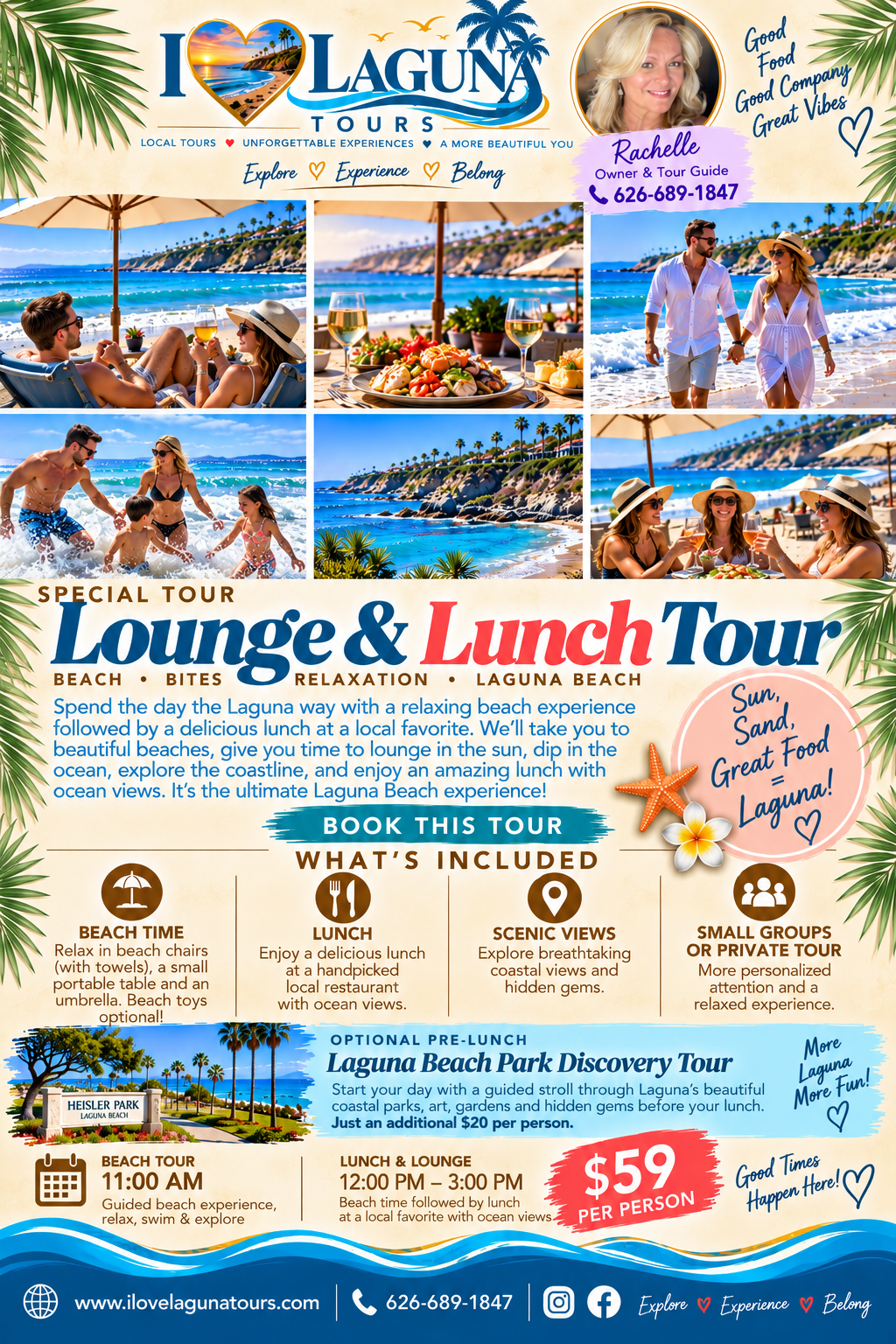 Lounge and Lunch Tour details